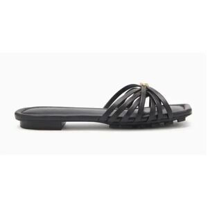ULLA JOHNSON  Althea Cage Slide Shoes in Black NWB Size 38